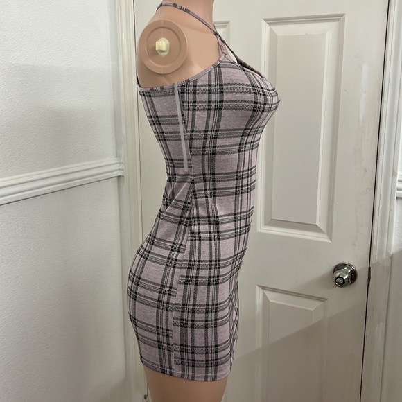 Fashion nova plaid purple small worn once - Picture 3 of 4